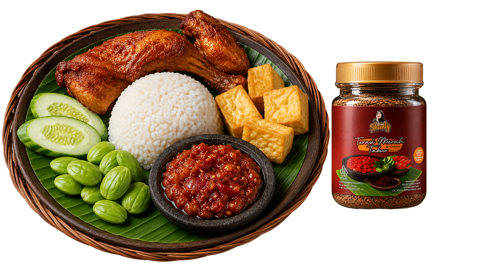 Terasi Merah Tabur siap saji