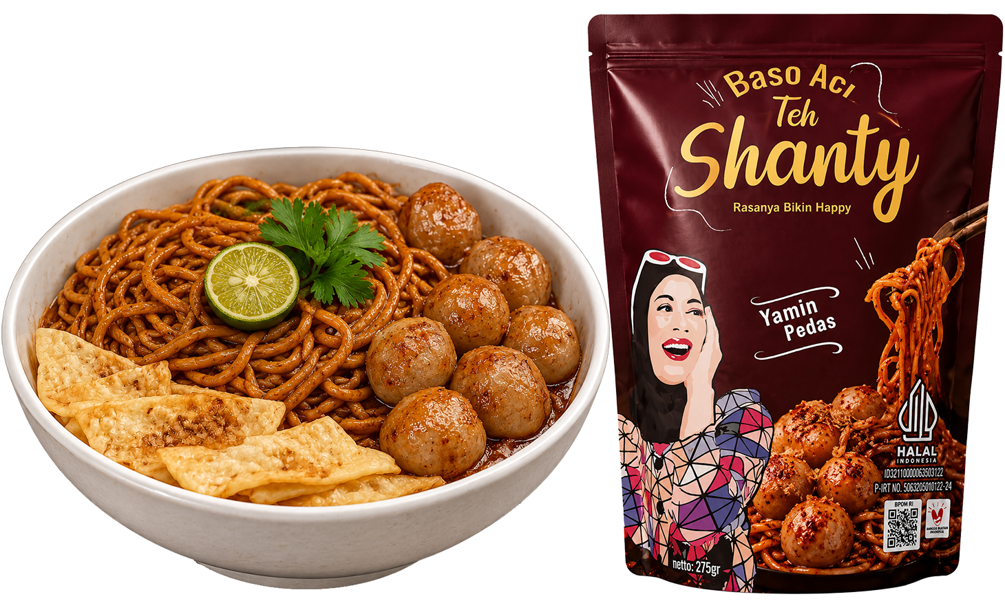 Yamin Pedas siap saji